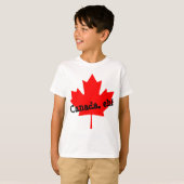 Großes Helles Rotes Ahornblatt Kanada, oder? T-Shirt (Vorne ganz)