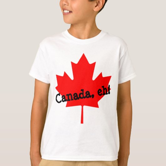 Großes Helles Rotes Ahornblatt Kanada, oder? T-Shirt (Vorderseite)
