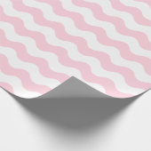 Großes hellrosa und Weiß bewegt Packpapier (Ecke)