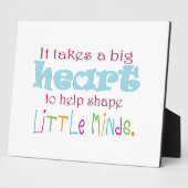 Großes Herz: Berater:Mentor:Lehrer Fotoplatte (Seite)