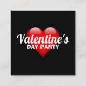 Großes Herz, Valentinstag Party Einladung (Vorderseite)