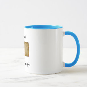 Großes Himmel-Land-blaue Wecker-Tasse Montanas Tasse