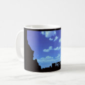 Großes Himmel-Land Kaffeetasse (Vorderseite Links)