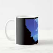 Großes Himmel-Land Kaffeetasse (Links)