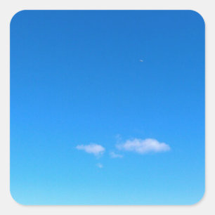 Großes Himmel-Tal Quadratischer Aufkleber