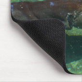 großes Hippo-Schwimmen unter Wasser, Mousepad (Ecke)