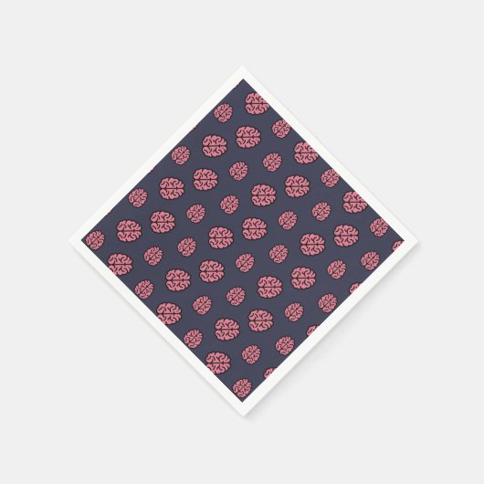 Großes Hirnmuster Serviette (Ecke)