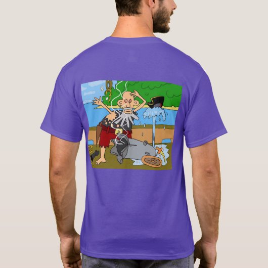 Großes 'HOHES T-Stück n für ihn durch Dal (GRÖSSE T-Shirt (Rückseite)