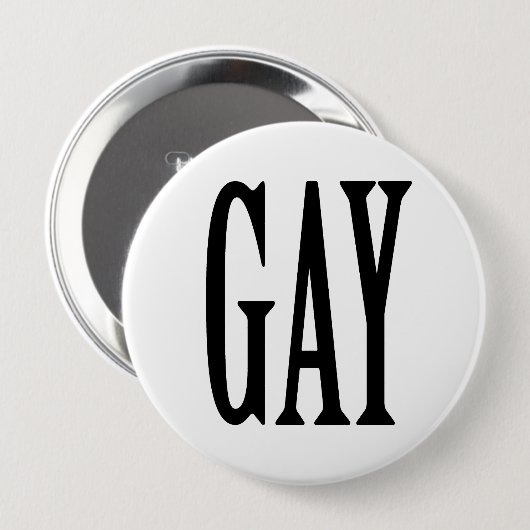 GROSSES HOMOSEXUELLES BUTTON (Vorne & Hinten)