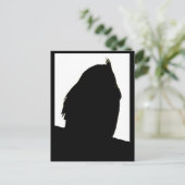 Großes Hornhaut-Profil Postkarte (Stehend Vorderseite)