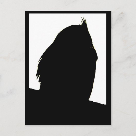 Großes Hornhaut-Profil Postkarte (Vorderseite)