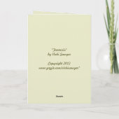 Großes Hornkaul mit Turban Squash-Karte Karte (Rückseite)