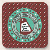 Großes Huhn-Untersetzer-Set Getränkeuntersetzer (Vorderseite)