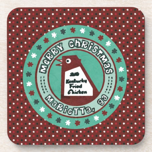 Großes Huhn-Untersetzer-Set Getränkeuntersetzer (Vorderseite)