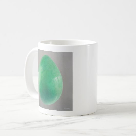 Großes Jade-Ei Kaffeetasse (Vorderseite Links)