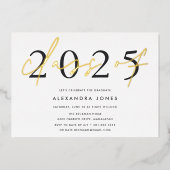 Grosses Jahr | 2023 Graduierungspartei Folieneinladung (Vorderseite)