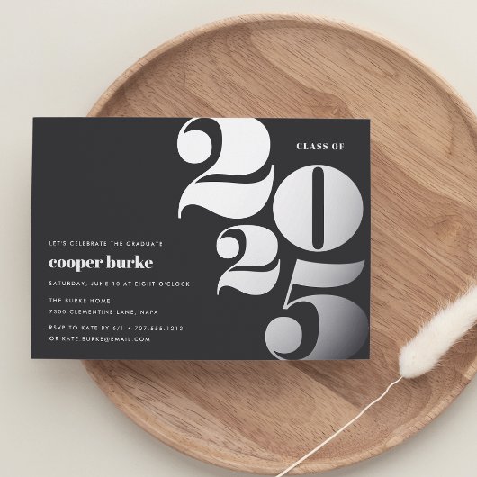 Grosses Jahr | 2023 Graduierungspartei Folieneinladung
