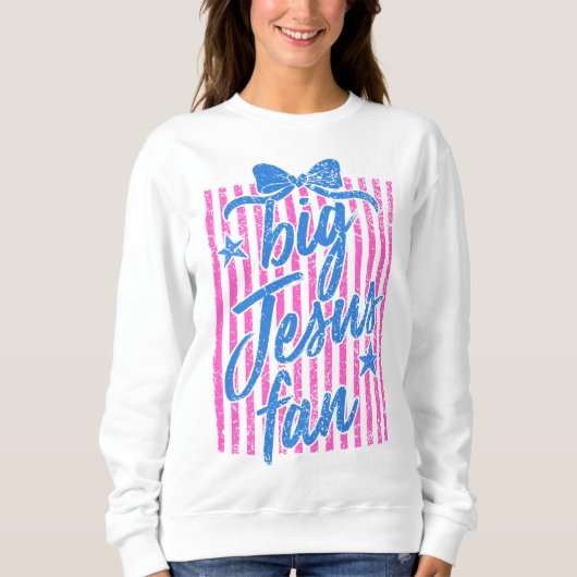 Großes Jesus Fan Sweatshirt (Vorderseite)
