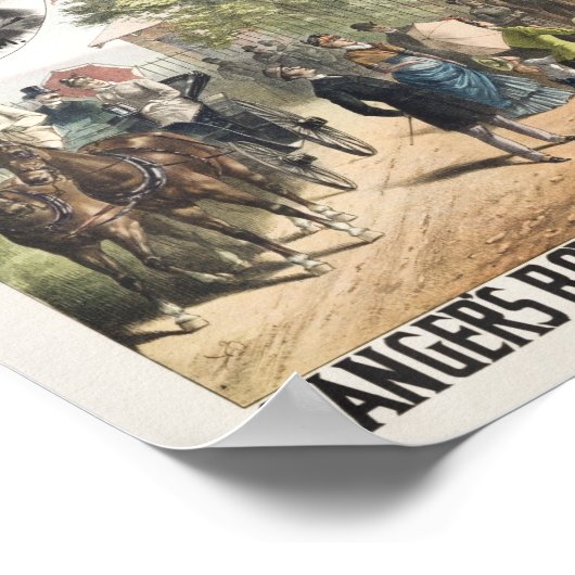 Großes Jumbos Skelett - P.T. Barnum Circus Poster (Ecke)