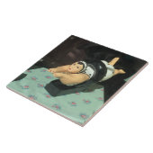 großes Kachel einzigartiges Foto, Keramik Schwimme (Seite)