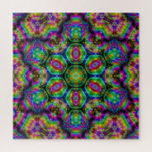 Grosses Kaleidoskopisches Fraktal Art Jigsaw Puzzl Puzzle (Vertikal)