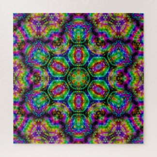 Grosses Kaleidoskopisches Fraktal Art Jigsaw Puzzl Puzzle