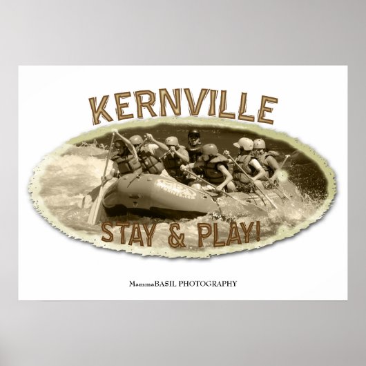 Großes Kernville River Rafting Poster! Poster (Vorne)