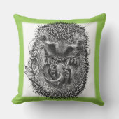 Grosses Kissen im Freien niedlicher Igel-Design (Vorderseite)