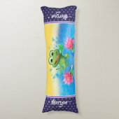 Großes Kissen Leaping Frosch-Brauch (Vorderseite Vertikal)