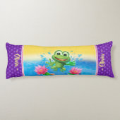 Großes Kissen Leaping Frosch-Brauch (Rückseite)