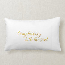 Großes Kissen mit großer Mitteilung