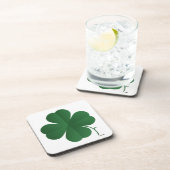 Grosses Kleeblatt Getränkeuntersetzer (Rechte Seite)