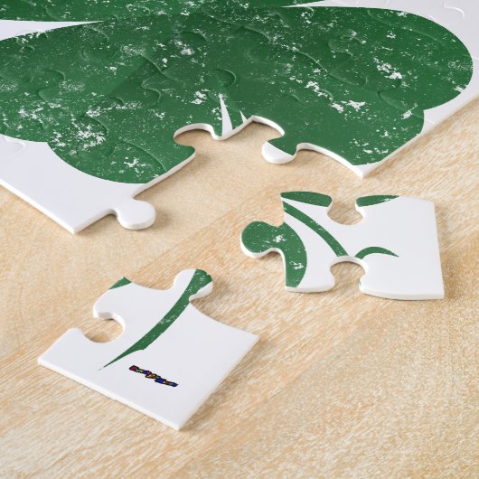 Grosses Kleeblatt - Vintager Stil Puzzle (Seite)