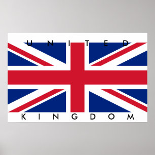 Großes Königreich-Flaggen-Plakat Großbritannien Poster
