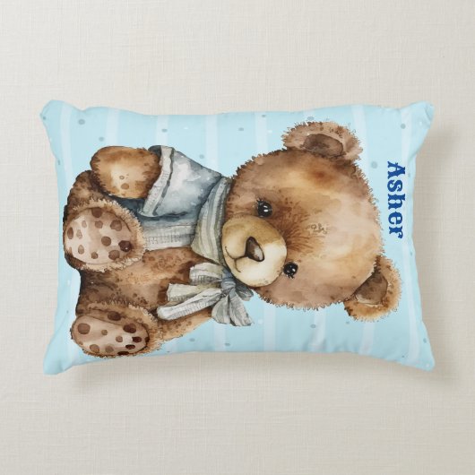 Grosses Kopfkissen des Teddy Bären, Personalisieru Dekokissen (Vorderseite)