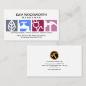 Großes kreatives modernes Heimwerkersignage-Logo Visitenkarte (Vorne/Hinten)