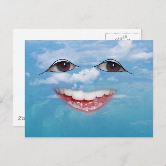 Großes Lächeln für dich! Postkarte! Postkarte (Vorne/Hinten)