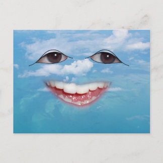 Großes Lächeln für dich! Postkarte! Postkarte