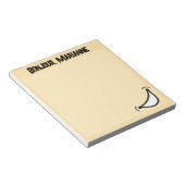 Großes Lächeln Lebhaft farbiges Notepad Notizblock (angewinkelt)