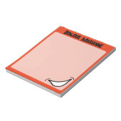 Großes Lächeln Lebhaft farbiges Notepad Notizblock (Rotiert)