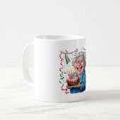 Großes Lächeln Oma Geburtstag Kaffeetasse (Vorderseite Links)