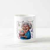 Großes Lächeln Oma Geburtstag Kaffeetasse (Mittel)
