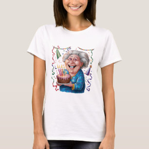 Großes Lächeln Oma Geburtstag T-Shirt