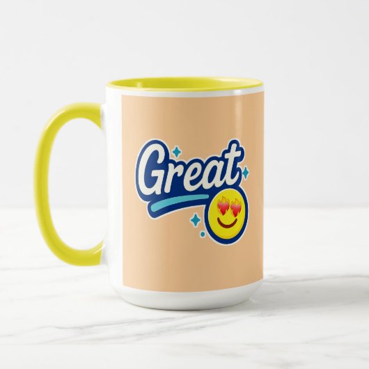 Großes Lächeln Tasse (Links)