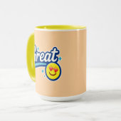 Großes Lächeln Tasse (Vorderseite Links)
