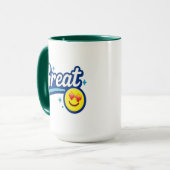 Großes Lächeln Tasse (Vorderseite Links)