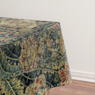 Grosses Leaf Verdure & Animals Renaissance Tapesta Tischdecke