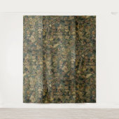 Grosses Leaf Verdure & Animals Renaissance Tapesta Wandteppich (Vorderseite)