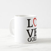 Großes LIEBE Golf Kaffeetasse (Vorderseite Links)