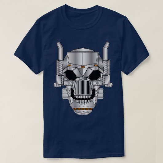 Großes LKW-Monster-Schädel-Geschenk für LKW T-Shirt (Design vorne)